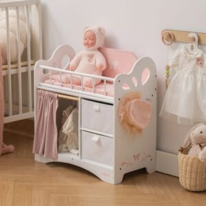 Robud wooden baby doll  crib